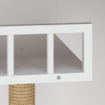 Large Cat Litter Box Enclosure Furniture LED Light-180184