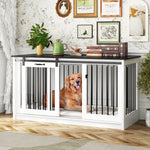 Extra Large Dog Crate Furniture, 55" with Sliding Doors -150199