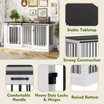 Extra Large Dog Crate Furniture, 55" with Sliding Doors -150199