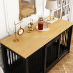 Extra Large Dog Crate Furniture, 55" with Sliding Doors -150199