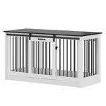 Extra Large Dog Crate Furniture, 55" with Sliding Doors -150199