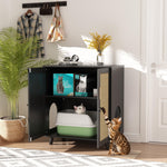Cat Litter Box Enclosure with Sisal Covered Doors 112