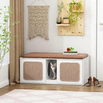 Cat Litter Box Enclosure for 2 Cats with Cat Scratching Posts -180153