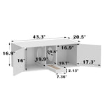 Cat Litter Box Enclosure for 2 Cats with Cat Scratching Posts -180153