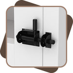 Large Corner Dog Crate Furniture for 2 Dogs with 2 Drawers-150152