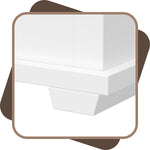 Large Corner Dog Crate Furniture for 2 Dogs with 2 Drawers-150152