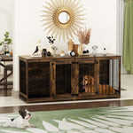 Large Dog Crate Furniture with Tray-150145