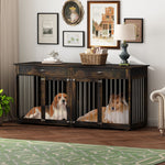 Dog Crate Furniture 72" Rustic Brown-150160-09