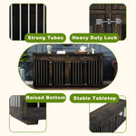 Dog Crate Furniture 72" Rustic Brown-150160-09