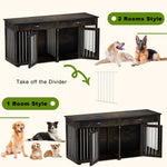 Dog Crate Furniture 72" Rustic Brown-150160-09