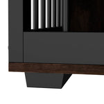 Large Dog Crate Furniture 72.5" Rustic Brown-150160-13