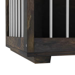 Dog Crate Furniture 72" Rustic Brown-150160-09