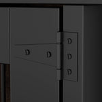 Large Dog Crate Furniture 72.5" Rustic Brown-150160-13