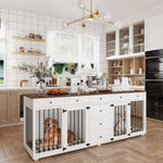 Large Dog Crate Furniture with 8 Drawers-150167