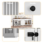 Large Dog Crate Furniture with 8 Drawers-150167