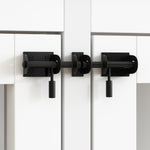 Large Dog Crate with Dog Bowls 86.6" White-150170