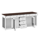 Large Dog Crate Furniture with 8 Drawers-150167