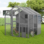 Large Wooden Outdoor Cat House Cage Walk in Cat Catio-150212