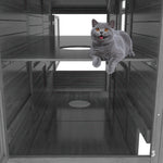 Large Wooden Outdoor Cat House Cage Walk in Cat Catio-150212