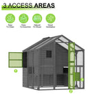 Large Wooden Outdoor Cat House Cage Walk in Cat Catio-150212