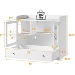 Large Cat Litter Box Furniture Hidden-180099