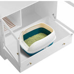 Large Cat Litter Box Furniture Hidden-180099