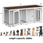 Large Dog Crate Furniture with Tray-150145