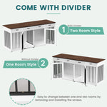 Large Dog Crate Furniture 86.6" for 2 Large Dogs-150162