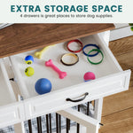 Large Dog Crate Furniture 86.6" for 2 Large Dogs-150162