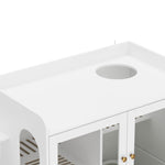 Large Cat Litter Box Furniture Hidden-180099