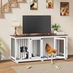 Dog Crate Furniture with Double Room 63 Inch-150145-01