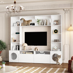 Cat House Condo Furniture with Shelves & Drawers TV Stand Entertainment Center Console-460024