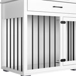 Furniture Style Dog Crate Table With Drawers & Shelves,Pantries Storage Cabinet -150207