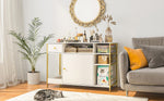 6 in 1 Cat Litter Box Enclosure Furniture with Litter Catcher