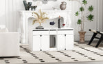 Cat Litter Box Enclosure with Drawers-180125