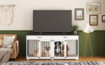 72" Dog Kennel with Drawers & Divider-150160-17DY