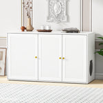 Large Cat Litter Box Enclosure with 4 Shelves Shoe Cabinet 180127