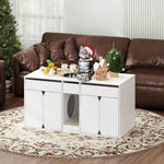 Cat Litter Box Enclosure with Drawers-180125