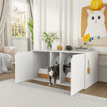 Large Cat Litter Box Enclosure for 2 Cat