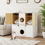 43 Inch Cat Litter Box Enclosure for 2 Cats