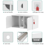 Large Cat Litter Box Enclosure for 2 Cat