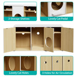 43 Inch Cat Litter Box Enclosure for 2 Cats