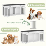 72" Dog Kennel with Drawers & Divider-150160-17DY