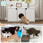 43 Inch Cat Litter Box Enclosure for 2 Cats