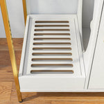 6 in 1 Cat Litter Box Enclosure Furniture with Litter Catcher