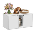 Large Cat Litter Box Enclosure for 2 Cat