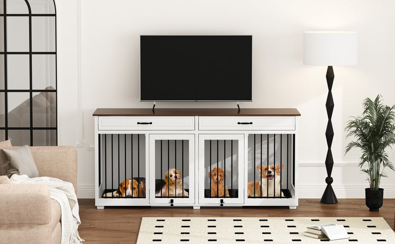72.5" Indoor Dog House TV Stand -150176