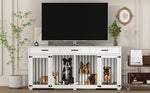 72.5" Dog Crate Furniture for 2 Dogs-150174