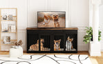 Dog Crate Furniture 72" Rustic Brown-150160-09