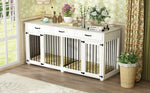 72.5" Dog Crate Furniture for 2 Dogs-150174